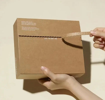 Custom Eco Friendly Tear Off Strip Express Shipping Box Paper Clothing Packaging Box