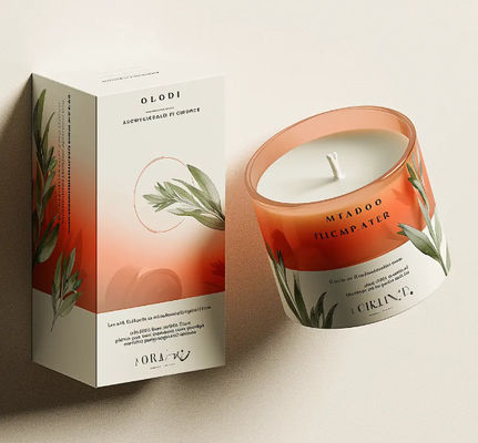 Custom Logo Luxury Gift Candle Box Corrugated Paper Folding Candle Packaging Boxes