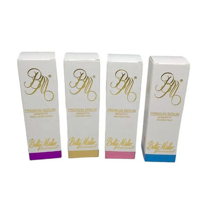 Custom Personal Care Color Gold Hot Foil Paper Skincare Serum Cosmetic Packaging Box