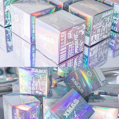 Glossy Finish Custom Logo Cardboard Box Cosmetic Packaging Drawer UV Box For Skincare Perfume