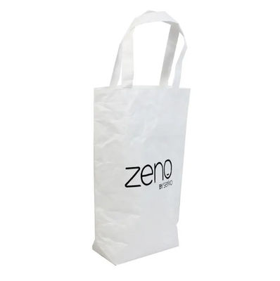 Untearable Washable Custom Logo Kraft Paper Packing Grocery Bags Shopping Tote Bag