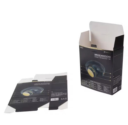 Custom Logo Paper Box Electronic Product Packaging Carton USB Cable Earphone  Phone Bluetooth Earphone Packaging