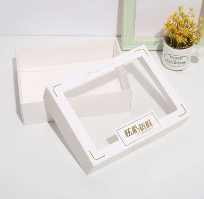 Custom Product Display Carton Underwear Socks Clothing Packaging Box With Transparent Window Paper Box