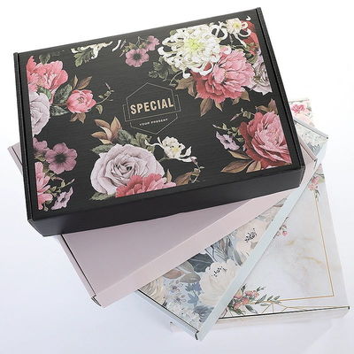 Cardboard Paper Apparel Shipping Boxes Custom Logo Double Sides Printed Corrugated Shipping Packaging Box