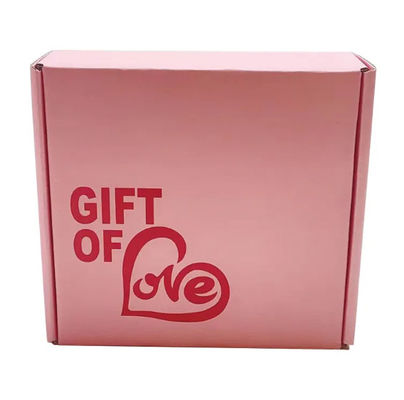 Pink Color Cosmetic Corrugated Packaging Mailer Box Shipping Paper Box Custom Logo