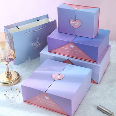Custom Printed Handmade Luxury Rigid Box Cardboard Black Matte Magnetic Closure Gift Box