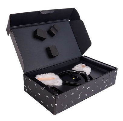 Custom Logo Printed Corrugated Carton Cardboard Shipping Paper Boxes Die Cut Kraft Folding Packaging Mailer Box