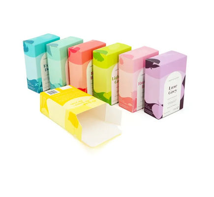 Colorful Small Carton Custom Foldable Paper Tuck End Card Board Cosmetic Packaging Box
