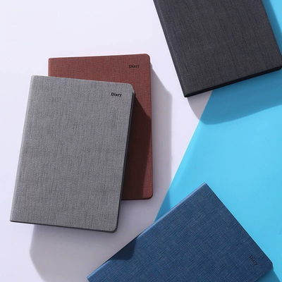 Business Custom PU Leather Hardcover Journal Promotional Diary School Notebook