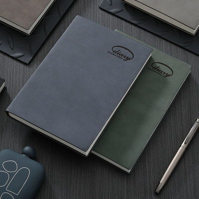 Custom A5 Softcover PU Leather Note Book Business Office Notebook Journal