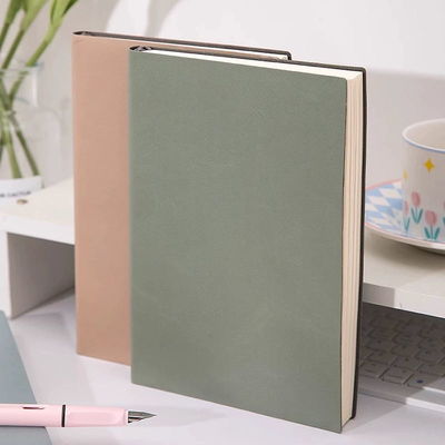 Custom A5 Softcover PU Leather Note Book Business Office Notebook Journal