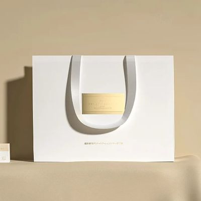 Custom Logo Printed Luxury Gift Paper Bag Jewelry White Cardboard Shopping Paper Bags