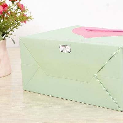Factory wholesale exquisite gift bags shopping bags Flower milk tea bag paper bags custom