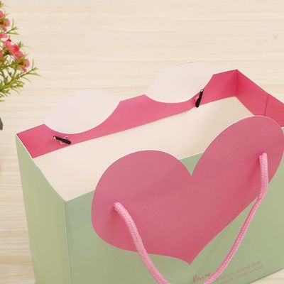 Factory wholesale exquisite gift bags shopping bags Flower milk tea bag paper bags custom