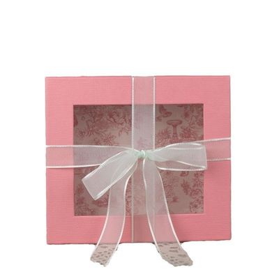 Valentine's Day Rigid Gift Box Creative Window With Bow Exquisite Box