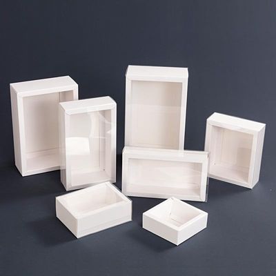 Customized rigid Gift Box Open Window Paper Box Wedding Party Flower Gift Doll
