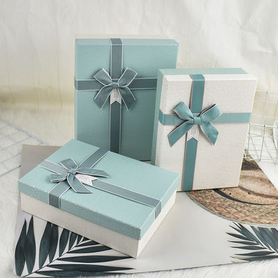 Gift box packaging box, exquisite small fresh rectangular gift box, skin care product scarf box
