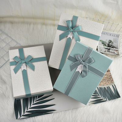 Gift box packaging box, exquisite small fresh rectangular gift box, skin care product scarf box