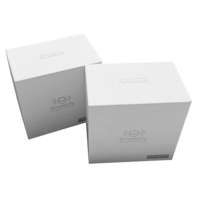 Thickened small white box cosmetic packaging box folding white cardboard box bulk Color box customization