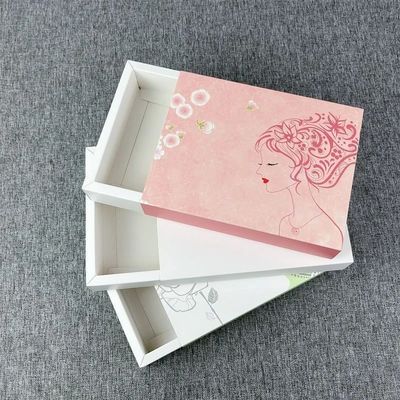 Customized Logo Wholesale Jewelry Packaging Hard Gift Box Eco-friendly Luxury Drawer Type Paper Box