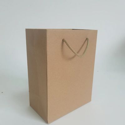 Custom Reusable Pink Brown Kraft Craft Paper Bag Shopping Clothing Fashion Paper Bag