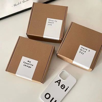 Custom brown carton mailing box shoe box clothing box large/medium/small