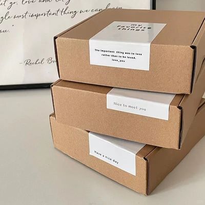 Custom brown carton mailing box shoe box clothing box large/medium/small