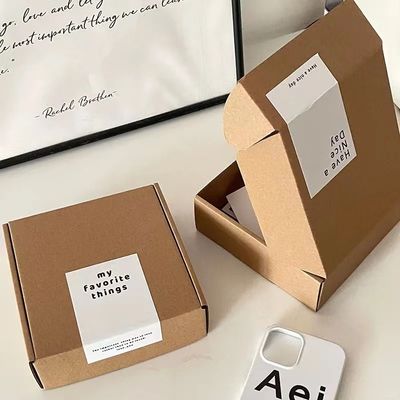 Custom brown carton mailing box shoe box clothing box large/medium/small