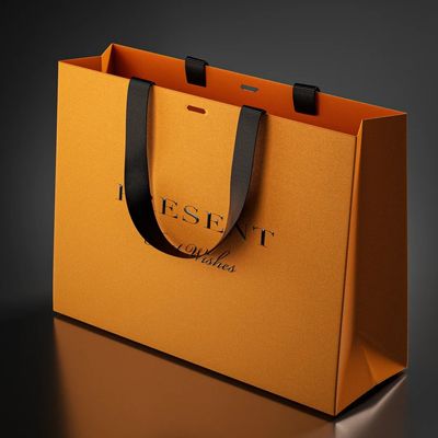 Factory custom paper bags with logo printed paper bags with handles shopping bag