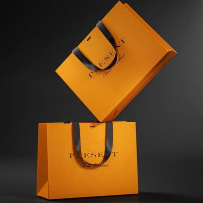 Factory custom paper bags with logo printed paper bags with handles shopping bag