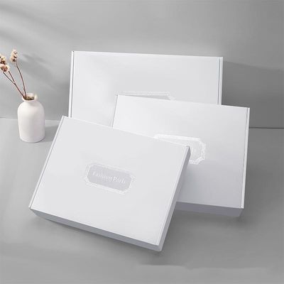 Custom Silver Foil Stamped Logo Clothing Cosmetic Packaging Boxes Credit Card Gift Packaging Boxes