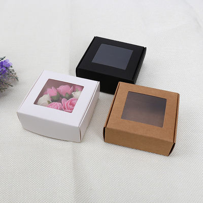 Factory Customized Logo Eco-Friendly Flower Gift Cake Paper Box Baked Food Packaging Box With Window