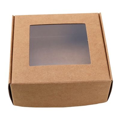 Factory Customized Logo Eco-Friendly Flower Gift Cake Paper Box Baked Food Packaging Box With Window