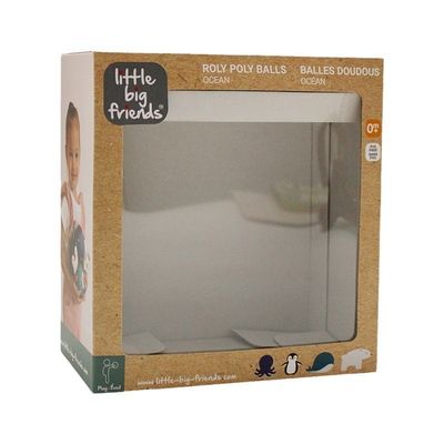 Window Toy Packaging Paper Box Color Box Custom Folding Buckle Bottom Box Children'S Plush Toy Blind Box