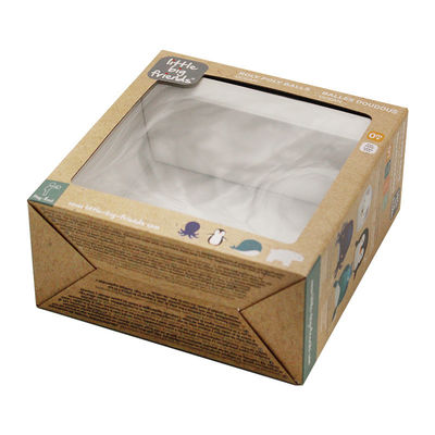 Window Toy Packaging Paper Box Color Box Custom Folding Buckle Bottom Box Children'S Plush Toy Blind Box