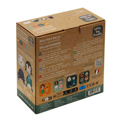 Window Toy Packaging Paper Box Color Box Custom Folding Buckle Bottom Box Children'S Plush Toy Blind Box