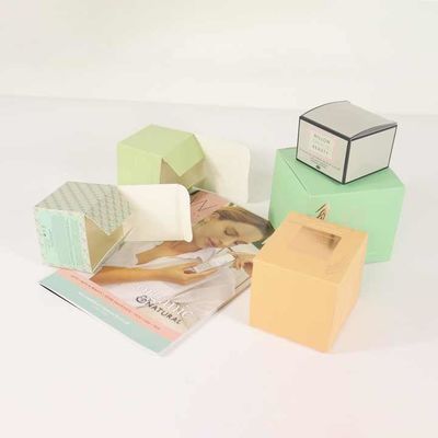 Customize Logo Printed Cardboard Cream Packaging Cosmetic Box Printing Makeup Paper Box For Skincare Skin Card Box