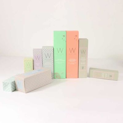 Custom Printed Cosmetic Packaging Boxes Makeup Paper Box For Skincare Card Packaging Box