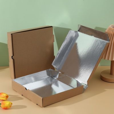 Food packaging folding carton pizza box factory production customized logo paper pizza box
