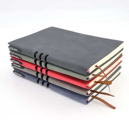 Custom Logo Multicolor Premium Business Meeting Diary Planner Leather Cover With Pen Holder