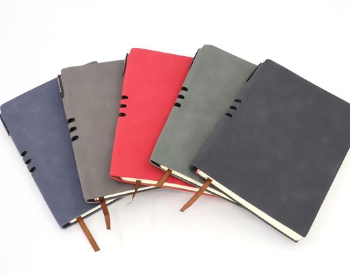 Custom Logo Multicolor Premium Business Meeting Diary Planner Leather Cover With Pen Holder