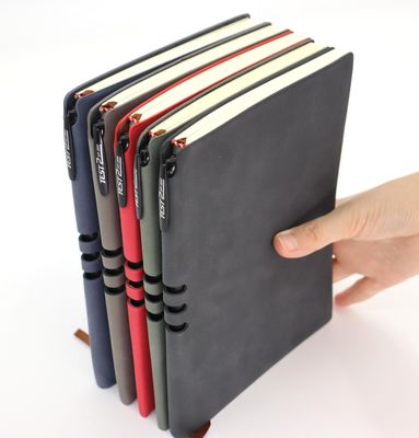 Custom Logo Multicolor Premium Business Meeting Diary Planner Leather Cover With Pen Holder