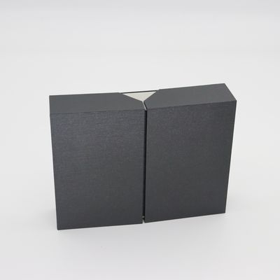 Customized Double Door Tea Packaging Box Black Specialty Paper Magnetic Closure Tea Gift Cardboard Box