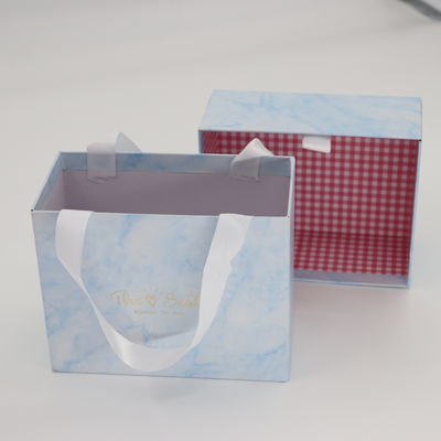 Valentine's Day wholesale customized gift packaging box with handle cardboard drawer packaging box
