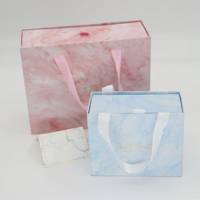 Valentine's Day wholesale customized gift packaging box with handle cardboard drawer packaging box