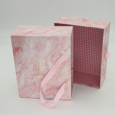 Christmas's Day customized packaging surprise gift box with handle cardboard drawer box