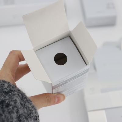 High-Grade Silver Skin Care Packaging Box Cosmetic Essential Oil Mask Packing Box Printed Logo