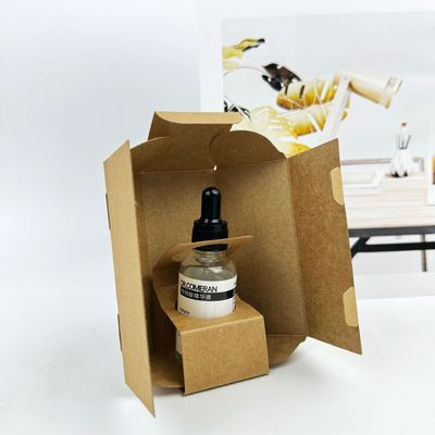 Custom Logo Branded Cosmetic Paper Packaging Box For Essential Oils Candle Perfume And Skincare Products Hot Stamping Silver Stamping Embossing
