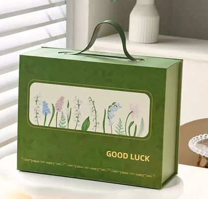 Custom Colored Cardboard Magnetic Flip Seal Folding Gift Box for Elegant Packaging