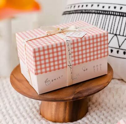 Wholesale Custom White Cardboard Creative Baking Dessert Cake Paper Box Color Box
